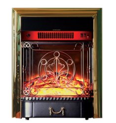 Каминокомплект Interflame Брайт венге с очагом Majestic FX M Brass
