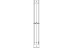 Электрический полотенцесушитель Primoclima Sol Q E Graphite 120*18 4