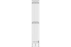 Электрический полотенцесушитель Primoclima Sol Q E Graphite 150*24 5