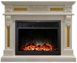 Каминокомплект RealFlame Corsica 26 WT с очагом MoonBlaze LUX Black