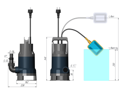 Дренажный насос Unipump Vort 851 PW