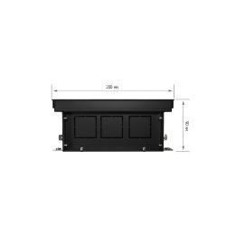 Внутрипольный конвектор Royal Thermo Atrium 90/200/2900-DG-U-BL