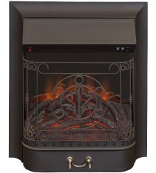 Каминокомплект Interflame Экстер М темный дуб угловой с очагом Majestic FX M Black