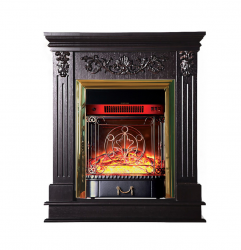 Каминокомплект Interflame Берта Люкс с очагом Majestic FX M Brass венге