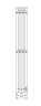 Электрический полотенцесушитель Primoclima Sol Q E White 120*18 4